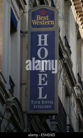 Best Western Hotel Tour Eiffel Invalides Paris Stockfoto