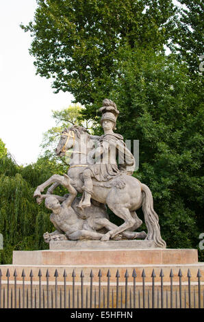 Jan III. Sobieski Denkmal im Lazienki-Park Warschau Stockfoto