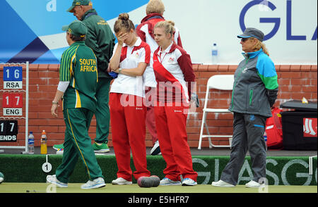 NATALIE MELMORE & JAMIE-LEA WI ENGLAND KELVIN grün GLASGOW Schottland 1. August 2014 Stockfoto