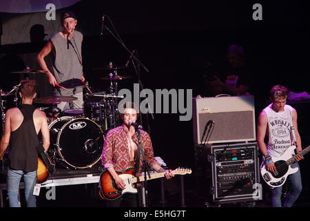 Las Vegas, Nevada, USA. 1. August 2014. Britische pop-Rock-Band "The Vamps führen in Concert at The Joint auf 31. Juli 2014" im Hard Rock Hotel & Casino in Las Vegas Nevada Credit: Marcel Thomas/ZUMA Draht/Alamy Live News Stockfoto