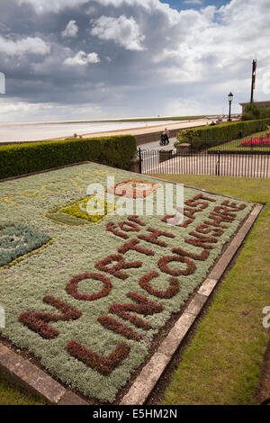 Großbritannien, England, Lincolnshire, Cleethorpes, direkt am Meer, Willkommen in North East Lincolnshire Blütenpracht Stockfoto