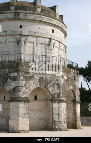 Italien. Ravenna. Mausoleum des Theoderich. 520 n. Chr. von Theoderich erbaut dem großen als seine zukünftige Grab. Stockfoto