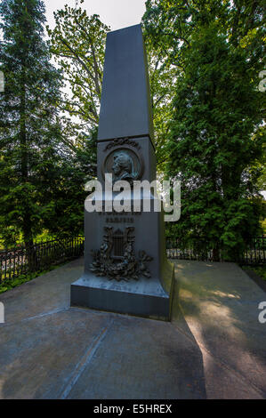 Das Herrenhaus und Park in Zelazowa Wola, das Geburtshaus und Museum von Fryderyk Chopin. Stockfoto