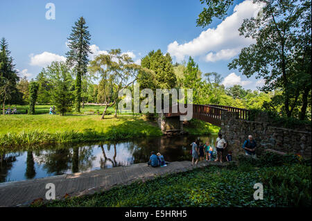 Das Herrenhaus und Park in Zelazowa Wola, das Geburtshaus und Museum von Fryderyk Chopin. Stockfoto