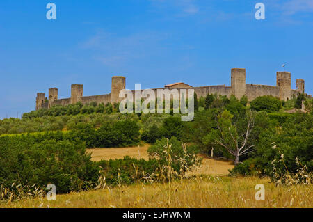 Monteriggioni, Provinz Siena, Toskana, Italien, Europa Stockfoto