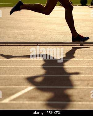 Männer 3000M Hindernislauf COMMONWEALTH GAMES 2014 GLASG HAMPDEN PARK GLASGOW Schottland 01 August 2014 Stockfoto