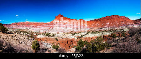 Abendlicht am Hahnenkamm, Grand Staircase-Escalante National Monument, Utah USA Stockfoto