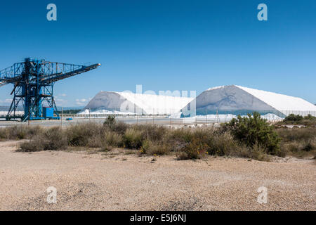 Saline in der Stadt Santa Pola Stockfoto