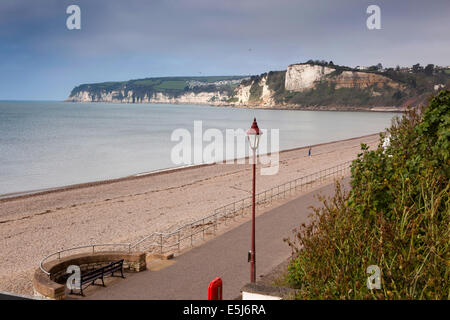 UK England, Devon, Seaton Strand anzeigen westlich Richtung Bier Stockfoto