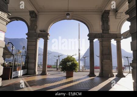 Lugano, Schweiz, See Stockfoto