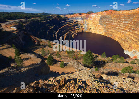 Rio Tinto, Corta Atalaya, Rio Tinto Minen, Provinz Huelva, Andalusien, Spanien Stockfoto