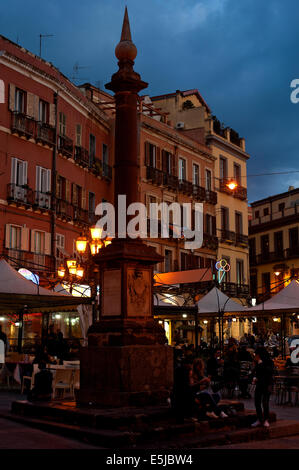 Cagliari ist die wichtigste und bevölkerungsreichste Stadt Sardiniens, der Regional- und Provoncial Kapital und politische Zentrum. Stockfoto