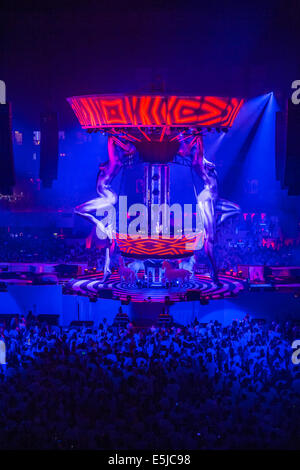 Holland, SENSATION. Welt-premiere "Welcome to den Pleasuredome" Amsterdam Arena. 5. Juli 2014. DJ Mr. White. Nur zur redaktionellen Verwendung Stockfoto