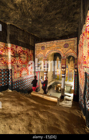 Niederlande, Maastricht, Grotten von Sint Pietersberg. Mergel Quarrie. Jesuiten Höhlen. Eindruck der Alhambra in Granada, Spanien Stockfoto