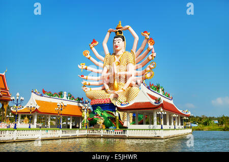 Großen Guan Yin Statue im Wat Plai Laem, Koh Samui, Thailand Stockfoto