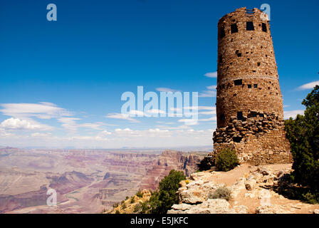 Desert View Watchtower, Grand Canyon National Park. Arizona USA Stockfoto