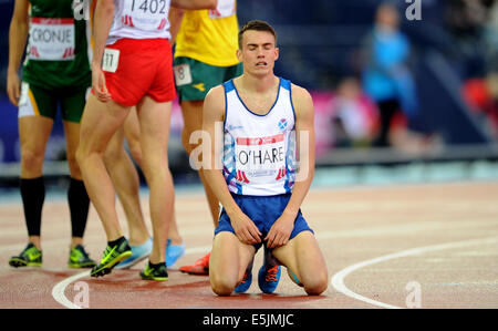 CHRIS O'HARE Männer 1500M HAMPDEN PARK GLASGOW Schottland 2. August 2014 Stockfoto