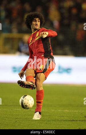 Brüssel, Belgien. 14. November 2013. Marouane Fellaini (BEL) Fußball: Internationale Freundschaftsspiel zwischen Belgien 0-2 Kolumbien bei Stade Roi Baudouin in Brüssel, Belgien. © AFLO/Alamy Live-Nachrichten Stockfoto