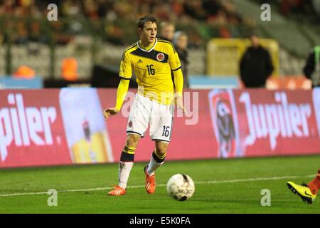 Brüssel, Belgien. 14. November 2013. Santiago Arias (COL) Fußball: Internationale Freundschaftsspiel zwischen Belgien 0-2 Kolumbien bei Stade Roi Baudouin in Brüssel, Belgien. © AFLO/Alamy Live-Nachrichten Stockfoto