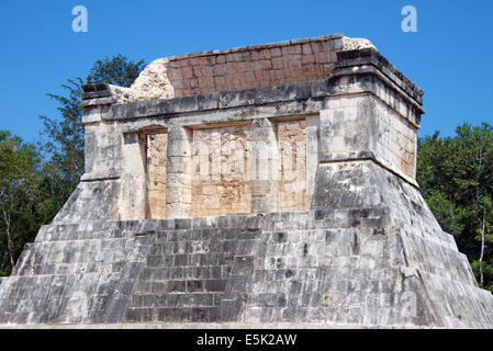 Tempel des bärtigen Chichen Itza Yucatan Mexiko Stockfoto