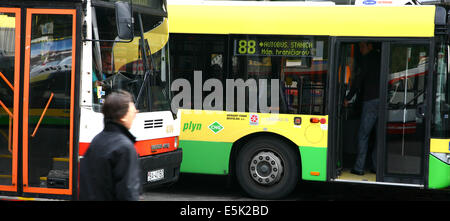 Erdgas-Bus in Bratislava Slowakei Stockfoto