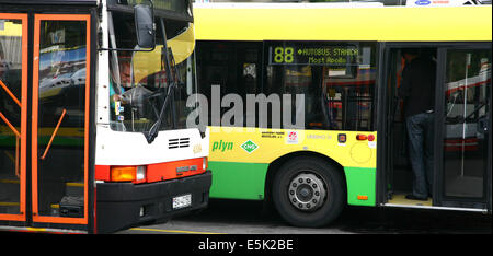 Erdgas-Bus in Bratislava Slowakei Stockfoto