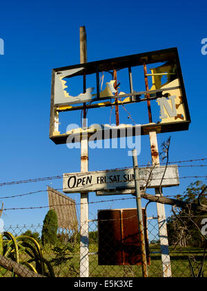 Alte verlassene Drive-In Theatre an Dubbo, NSW, Australia Stockfoto