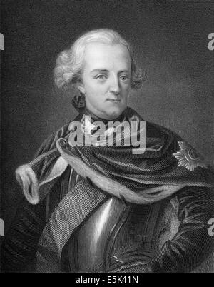 Friedrich II. als junger Mann, Friedrich der große oder Alter Fritz, 1712-1786, König von Preußen und Kurfürst von Brandenburg, Stockfoto