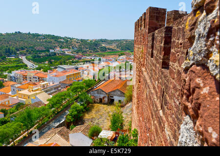 Blick von der maurischen Festung in Silves, Algarve Portugal Stockfoto