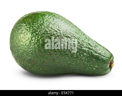 Avocado, isoliert auf weißem Hintergrund. Clipping-Pfad Stockfoto