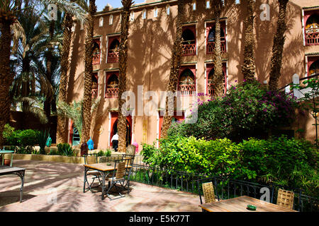 Zagora, Hotel, Oase in der Wüste, Paul Street, Reisen & Landscape Photographer, südlichen Marokko, an der Grenze der Wüste Sahara & Algerien, Nord Afrika Stockfoto