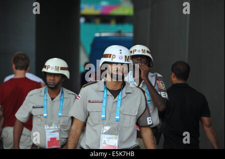 Militärpolizei, Arena Fonte Nova, WM 2014, Salvador da Bahia, Brasilien. Nur zur redaktionellen Verwendung. Stockfoto