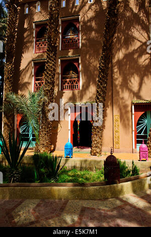 Zagora, Hotel, Oase in der Wüste, Paul Street, Reisen & Landscape Photographer, südlichen Marokko, an der Grenze der Wüste Sahara & Algerien, Nord Afrika Stockfoto