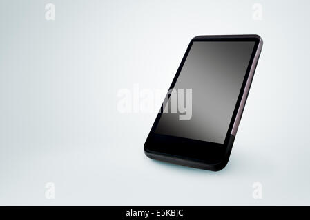 Generische mobile Smartphone mit leeren weißen Bildschirm als Textfreiraum Stockfoto