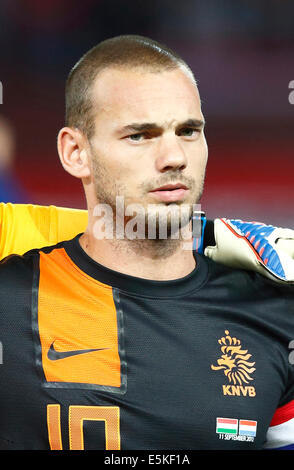 Ungarn vs. Niederlande FIFA World Cup Qualifier Fußballspiel Stockfoto