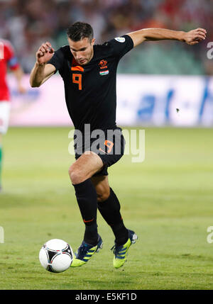 Ungarn vs. Niederlande FIFA World Cup Qualifier Fußballspiel Stockfoto