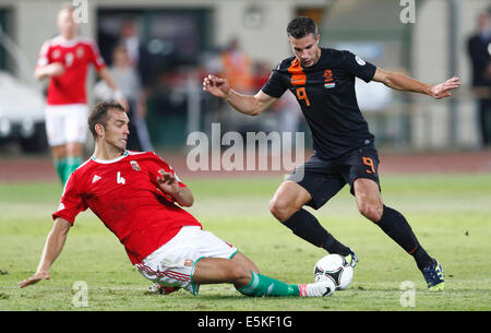 Ungarn vs. Niederlande FIFA World Cup Qualifier Fußballspiel Stockfoto