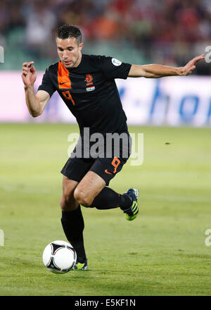 Ungarn vs. Niederlande FIFA World Cup Qualifier Fußballspiel Stockfoto