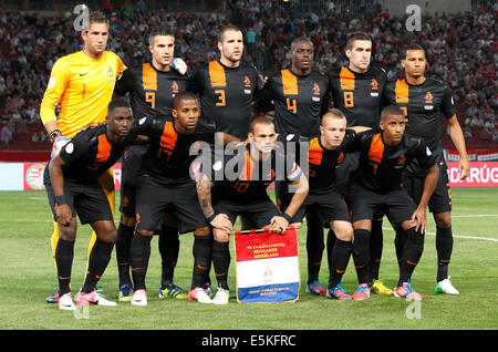 Ungarn vs. Niederlande FIFA World Cup Qualifier Fußballspiel Stockfoto