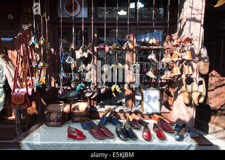 Alten Schuhgeschäft in Safranbolu, Türkei Stockfoto