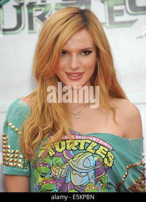 Westwood, Kalifornien, USA. 3. August 2014. Bella Thorne kommt für die "Teenage Mutant Ninja Turtles'' Los Angeles Premiere im Dorf Theater. Bildnachweis: Lisa O'Connor/ZUMA Draht/Alamy Live-Nachrichten Stockfoto