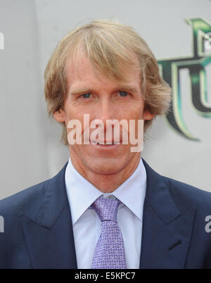 Westwood, Kalifornien, USA. 3. August 2014. Michael Bay kommt für die "Teenage Mutant Ninja Turtles'' Los Angeles Premiere im Dorf Theater. Bildnachweis: Lisa O'Connor/ZUMA Draht/Alamy Live-Nachrichten Stockfoto