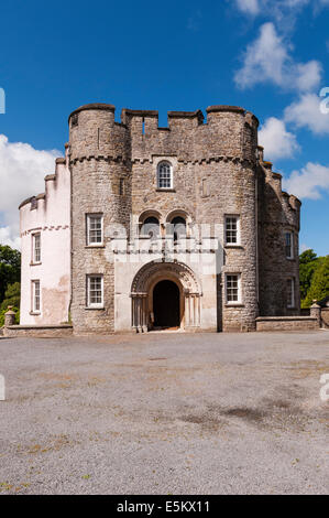 Picton Castle, Haverfordwest, Pembrokeshire, Wales, UK. Eine mittelalterliche Burg, die aus der Familie Philipps umgebaut im 15 Jh. Stockfoto