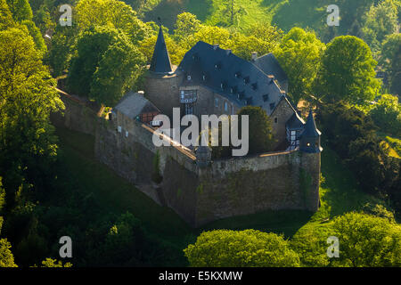 Luftaufnahme, Schloss Hohenlimburg Schloss, Hohenlimburg, Hagen, Ruhr district, North Rhine-Westphalia, Deutschland Stockfoto