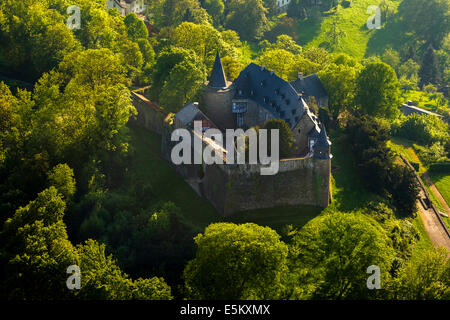 Luftaufnahme, Schloss Hohenlimburg Schloss, Hohenlimburg, Hagen, Ruhr district, North Rhine-Westphalia, Deutschland Stockfoto