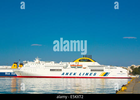 Anek Lines Boot, Piräus, Athen, Griechenland, Europa Stockfoto