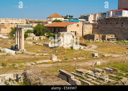 Palea Agora, den Roman Agora, zentral-Athen, Griechenland, Europa Stockfoto