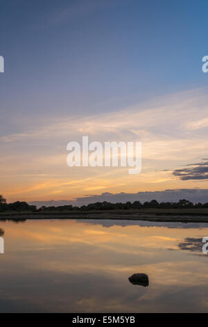 Janesmoor Teich befindet sich südlich von Fritham auf dem Weg nach Stoney Cross im New Forest Stockfoto