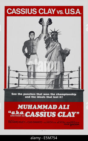 MUHAMMAD ALI Alias CASSIUS CLAY, (aka aka CASSIUS CLAY), US-Plakatkunst, Muhammad Ali, 1970 Stockfoto
