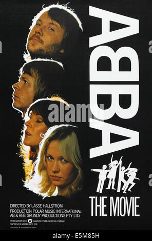 ABBA: Der Film, US-Plakat, von oben nach unten: Benny Andersson, Björn Ulvaeus, Anni-Frid Lyngstad, Agnetha Faltskog, 1977 Stockfoto